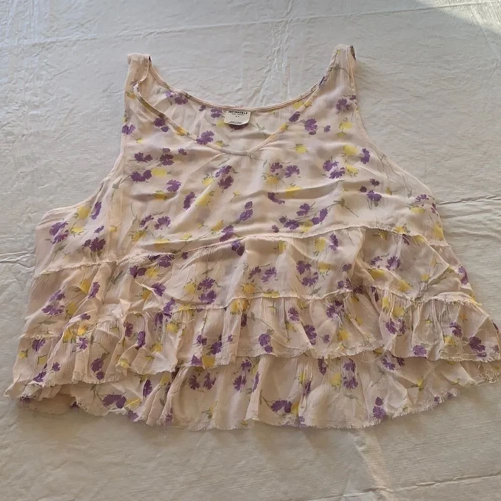 Free People Ruffle Tank - Picture 2 of 5